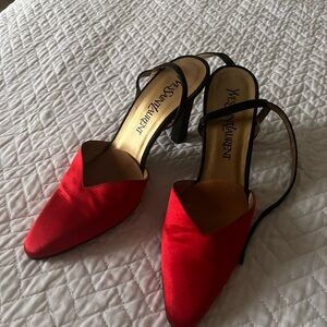 Yves Saint Laurent Red Women's Heels 36